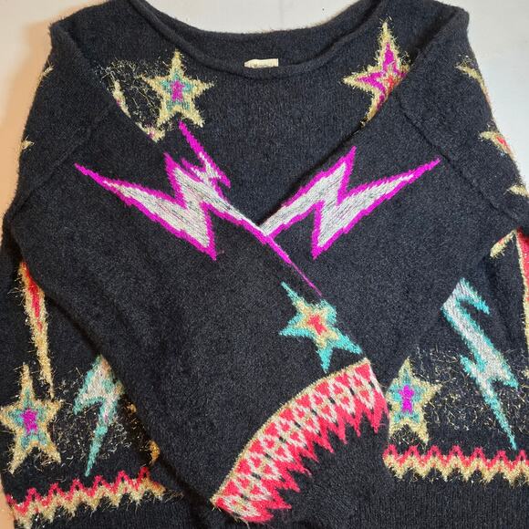 Pilcro by Anthropologie Sparkle Star Sweater. Retails $178 - Picture 4 of 7